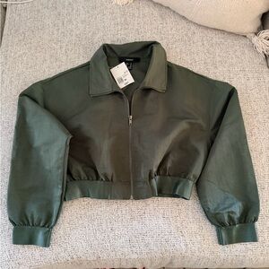 Forever 21 Olive Bomber Jacket